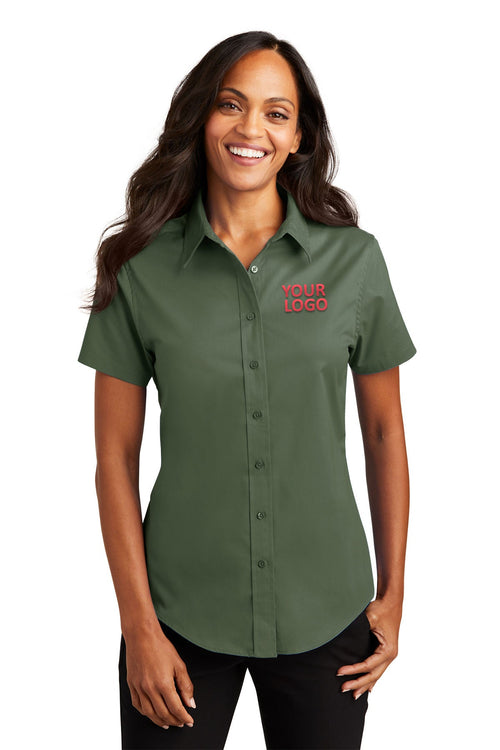 Port Authority Short Sleeve Easy Care Custom Shirts, Clover Green