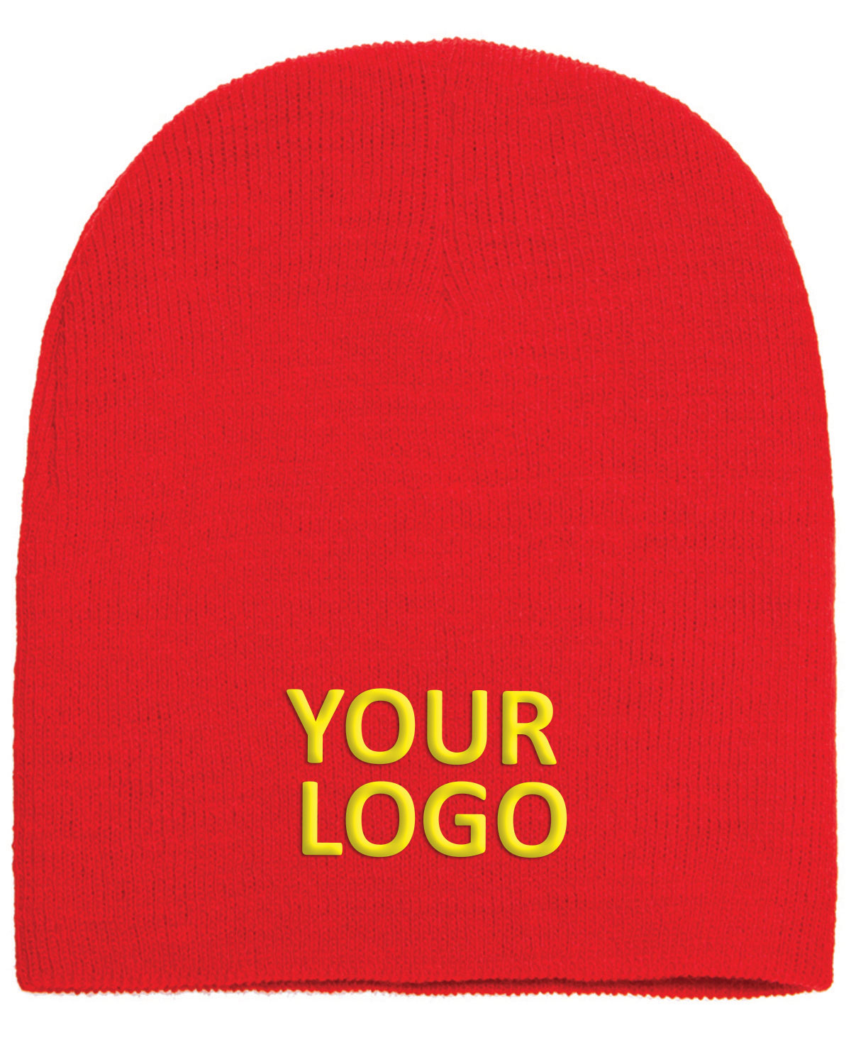 Yupoong Classic Customized Beanies, Red