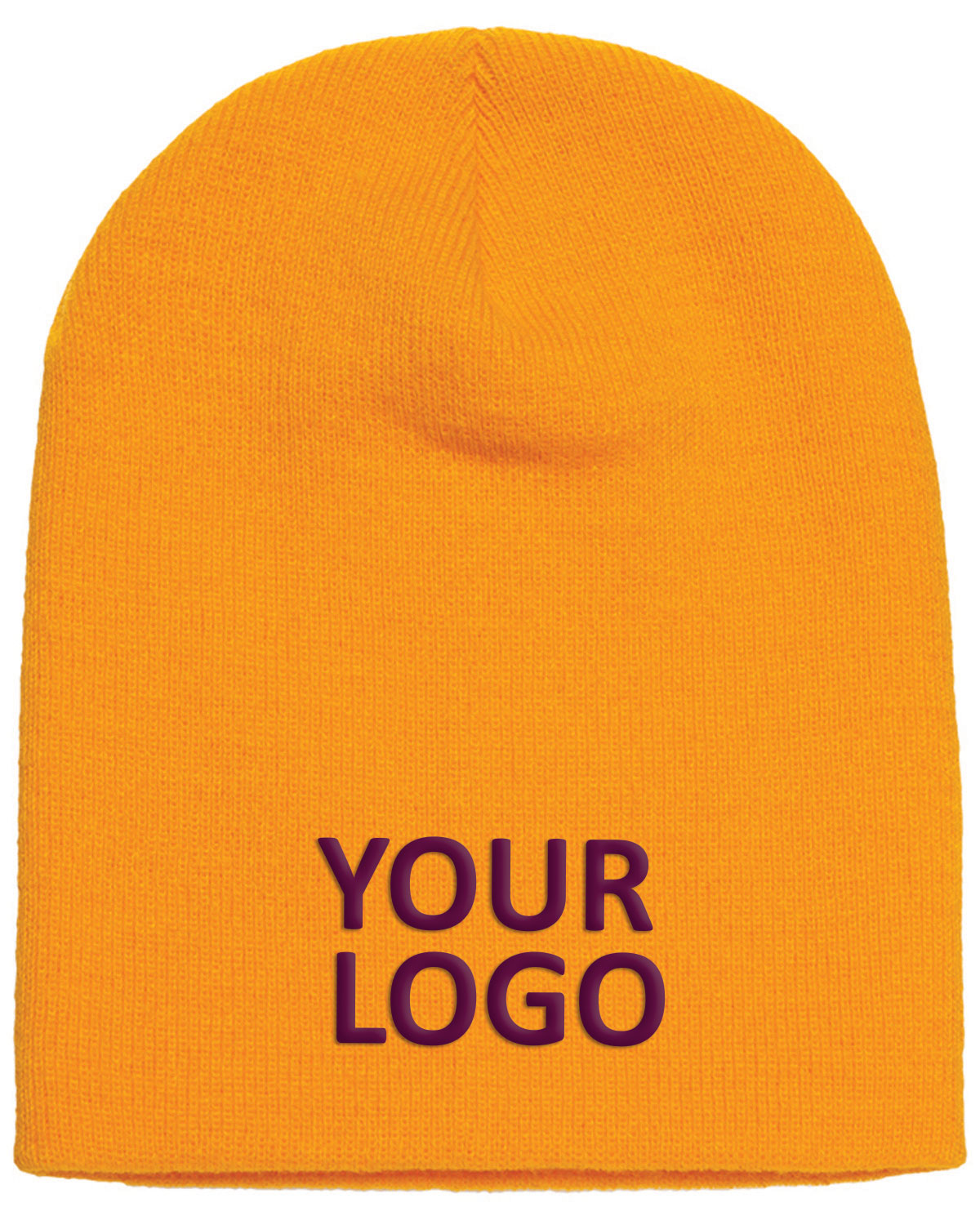 Yupoong Classic Customized Beanies, Gold