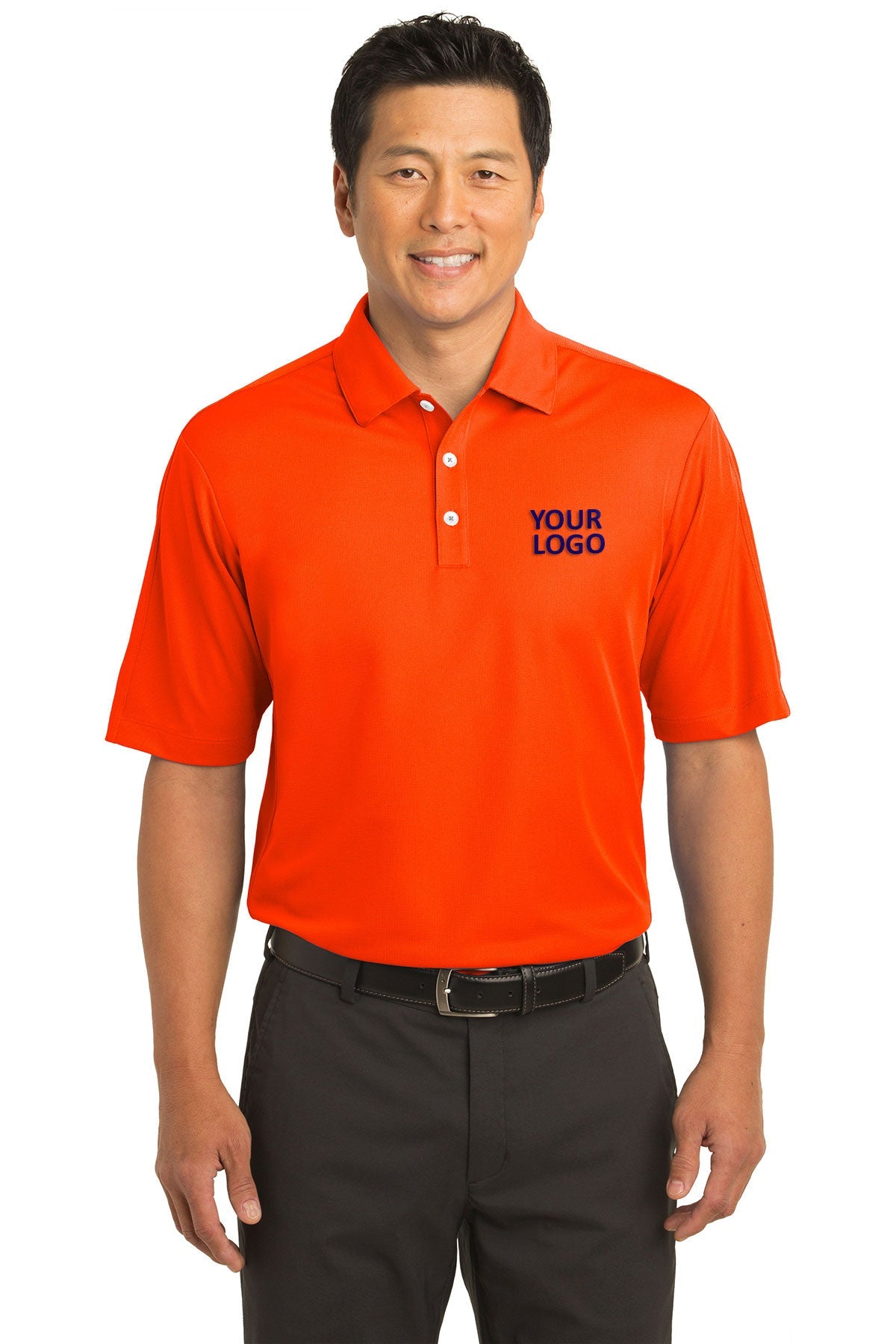 Nike Tech Sport Dri-FIT Customized Polos, Solar Orange