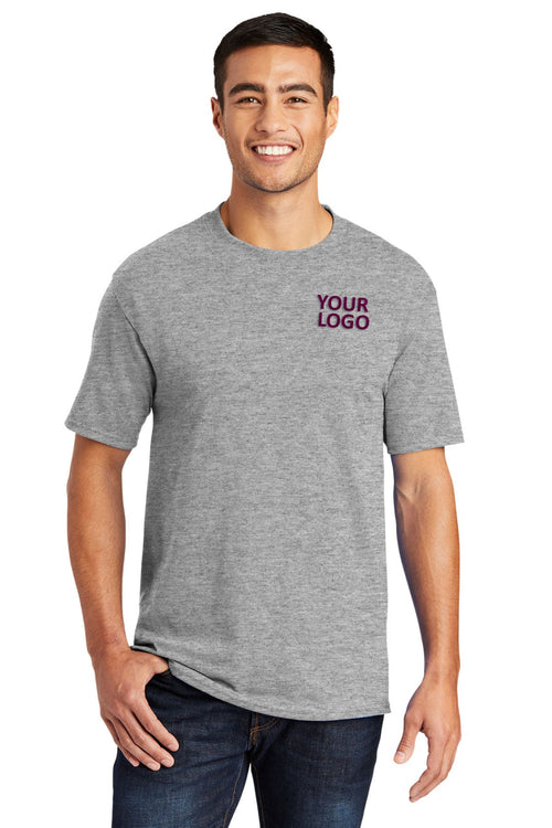 Port & Company Core Blend Custom Pocket Tee's, Athletic Heather