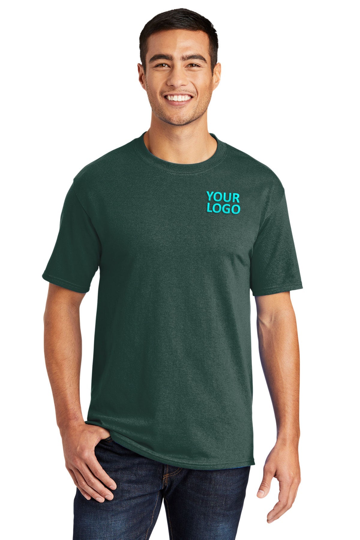 Port & Company Core Blend Custom Tee's, Dark Green