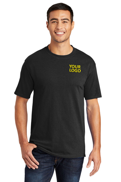 Port & Company Core Blend Branded Pocket Tee's, Jet Black
