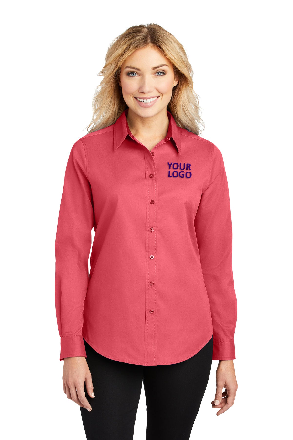 Port Authority Hibiscus L608 logo shirts
