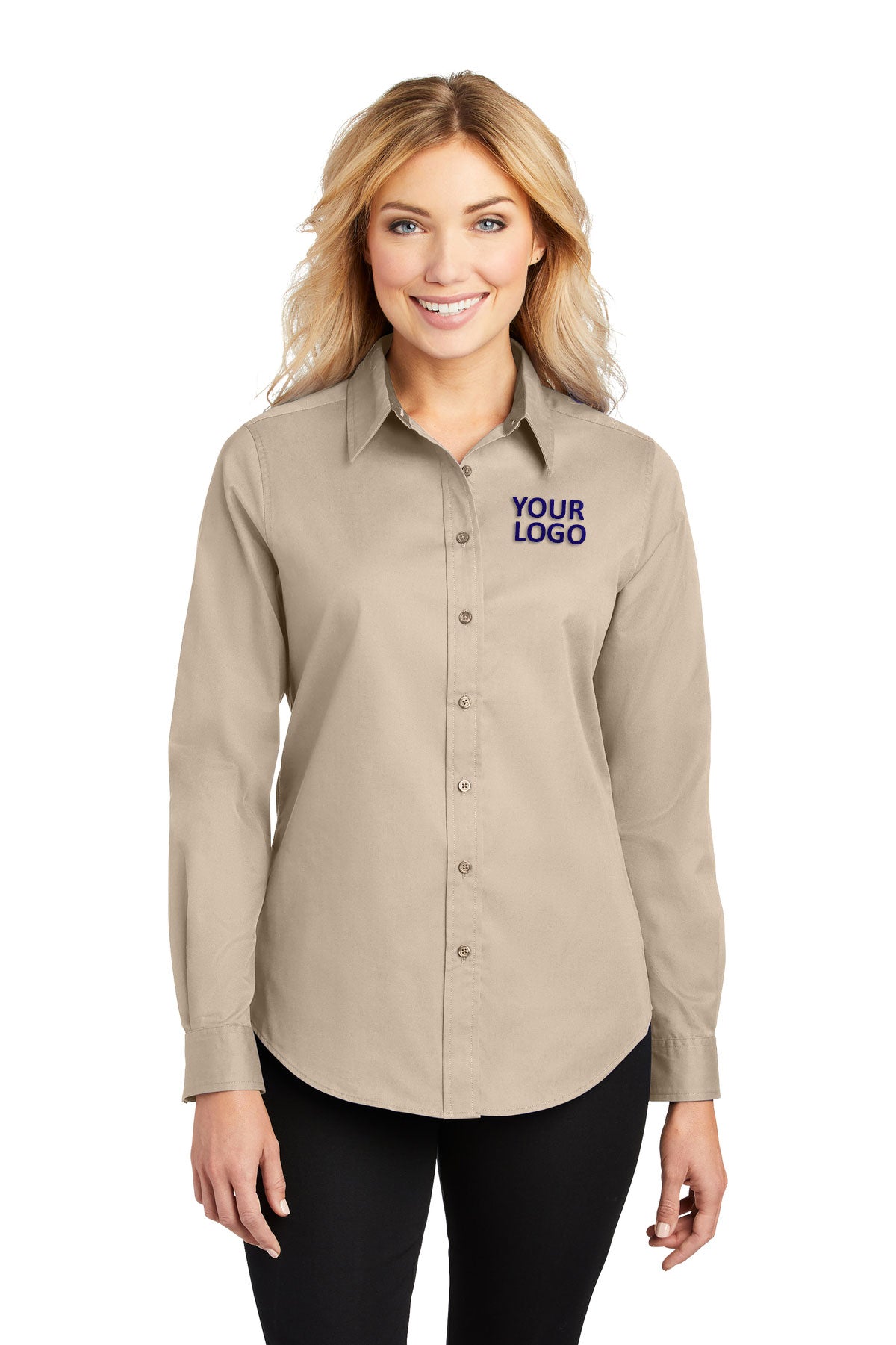 Port Authority Stone L608 custom embroidered shirts