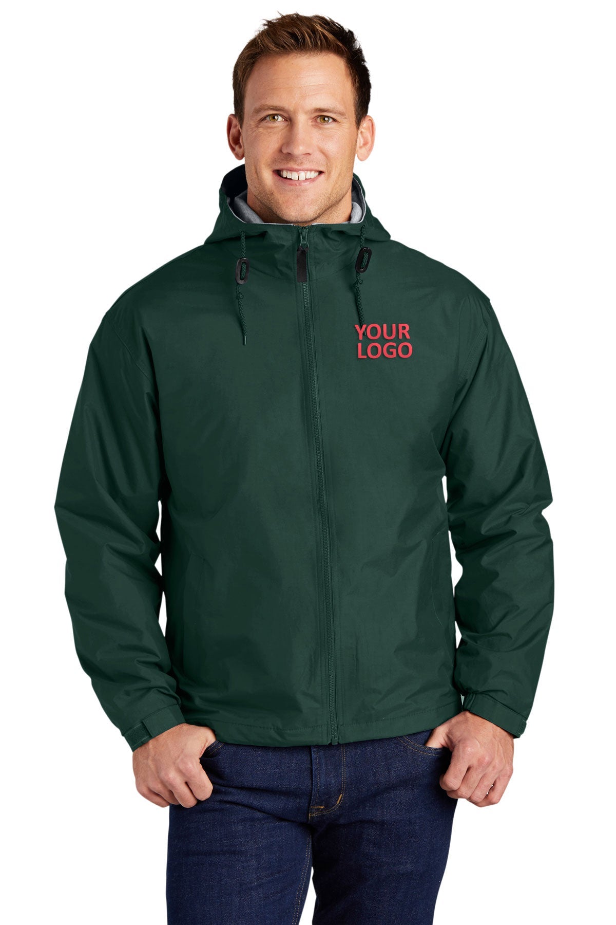 port authority hunter/light oxford jp56 embroidered team jackets