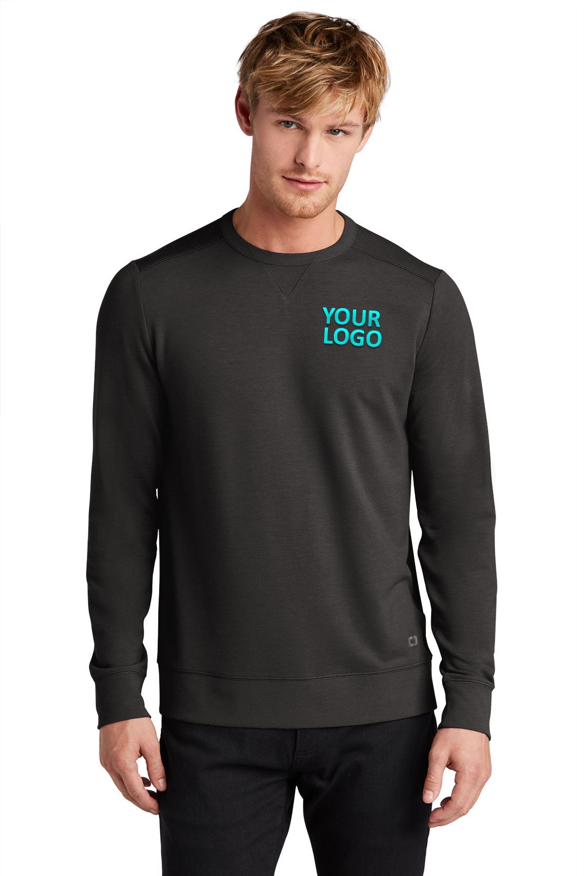 OGIO Luuma Flex Custom Crewnecks, Tarmac Grey