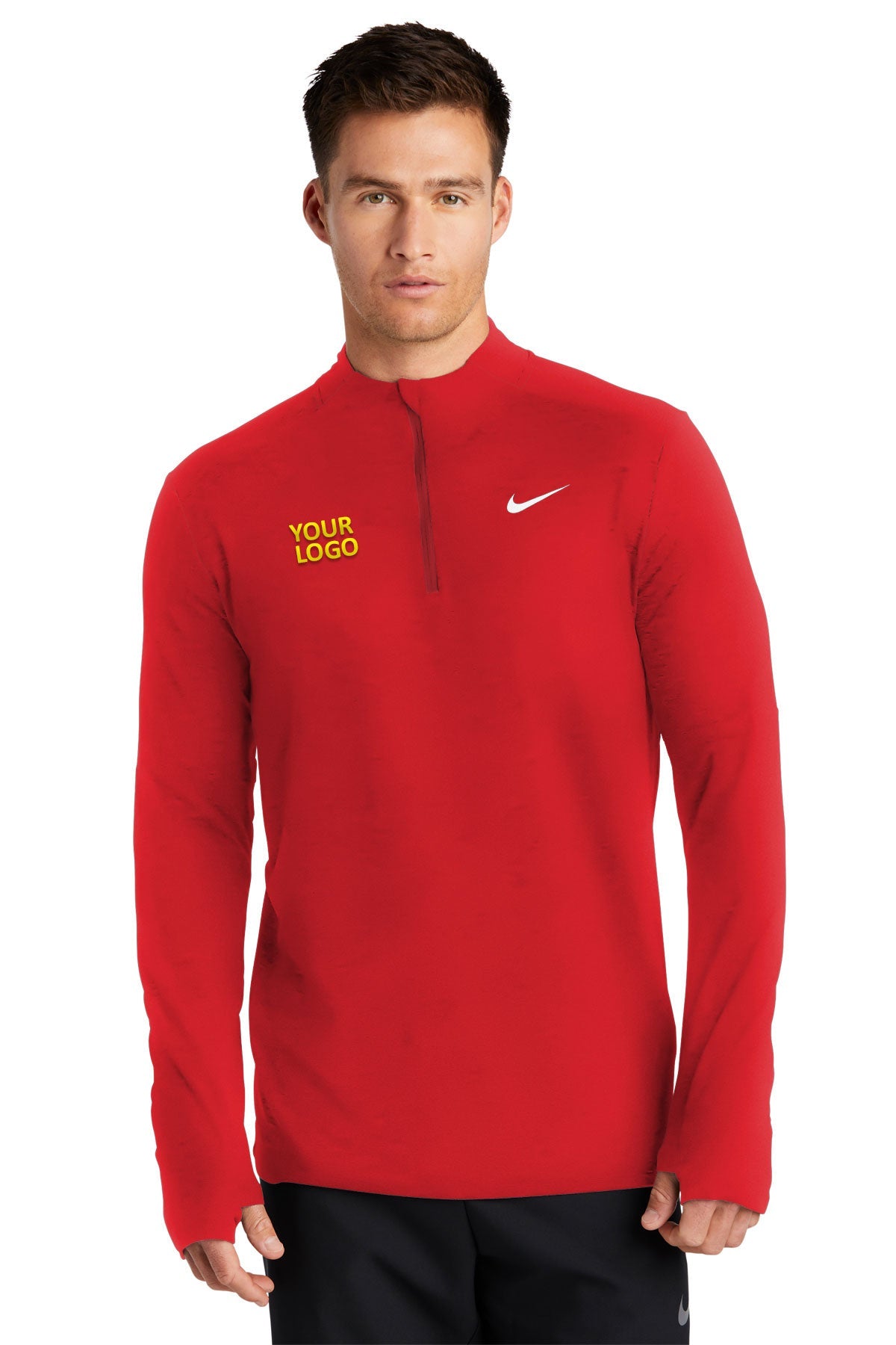 Nike Dri-FIT Element Custom Quarter Zips, Top Scarlet