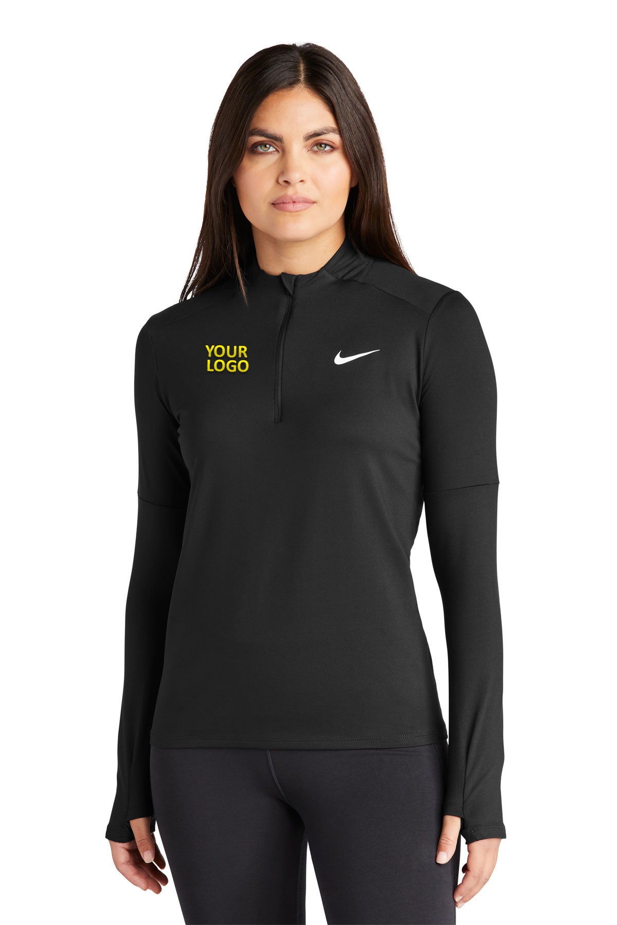 Nike Black NKDH4951 polo shirt with logo embroidered