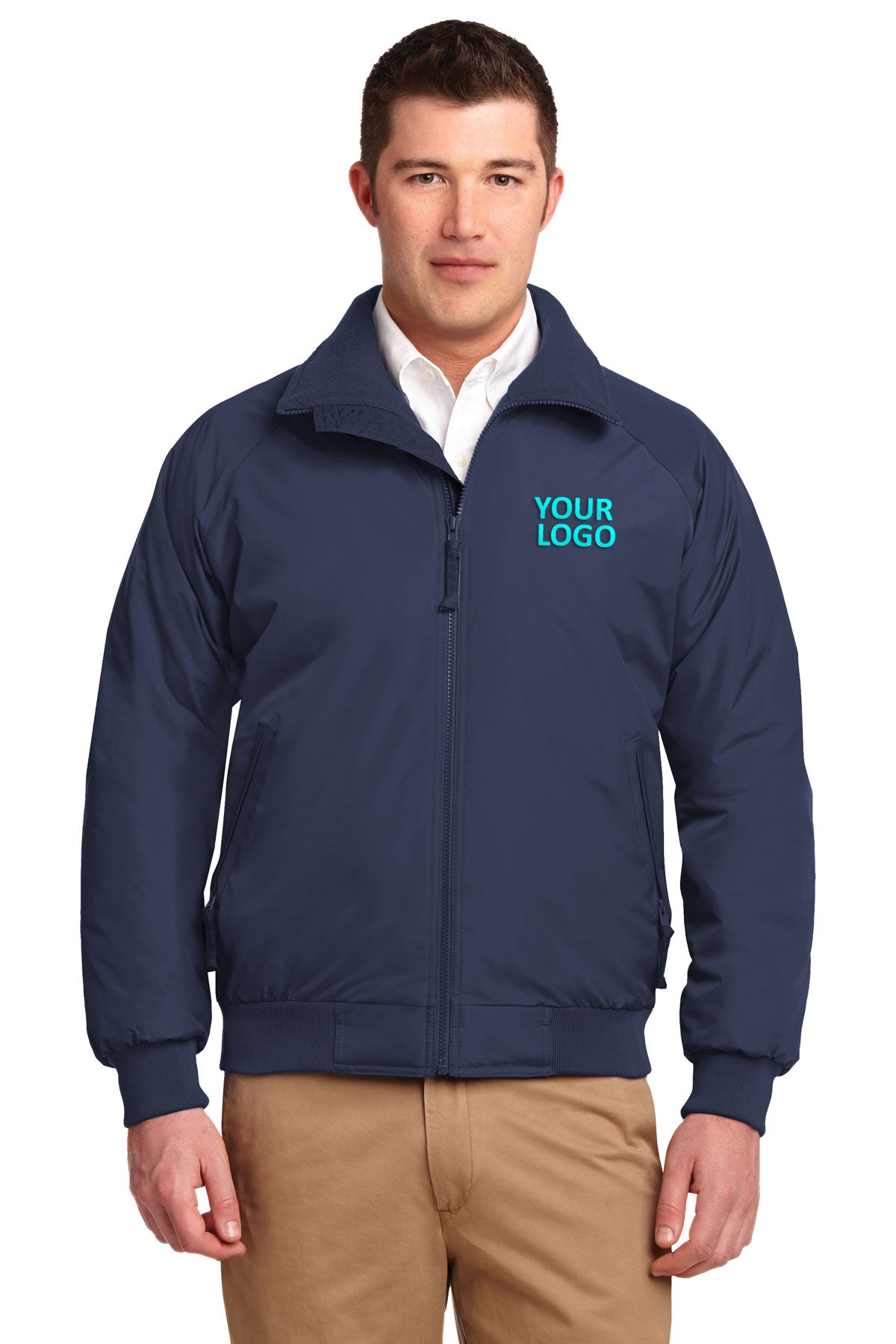 port authority true navy/true navy j754 business logo jackets