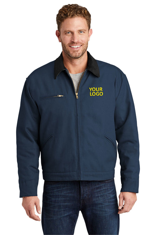 CornerStone Tall Duck Cloth Work Jacket, Navy/ Black