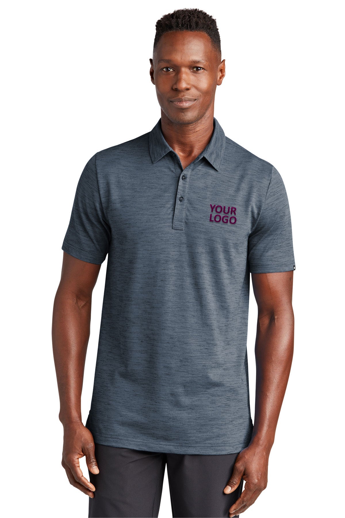 TravisMathew Auckland Slub Polo Blue Nights
