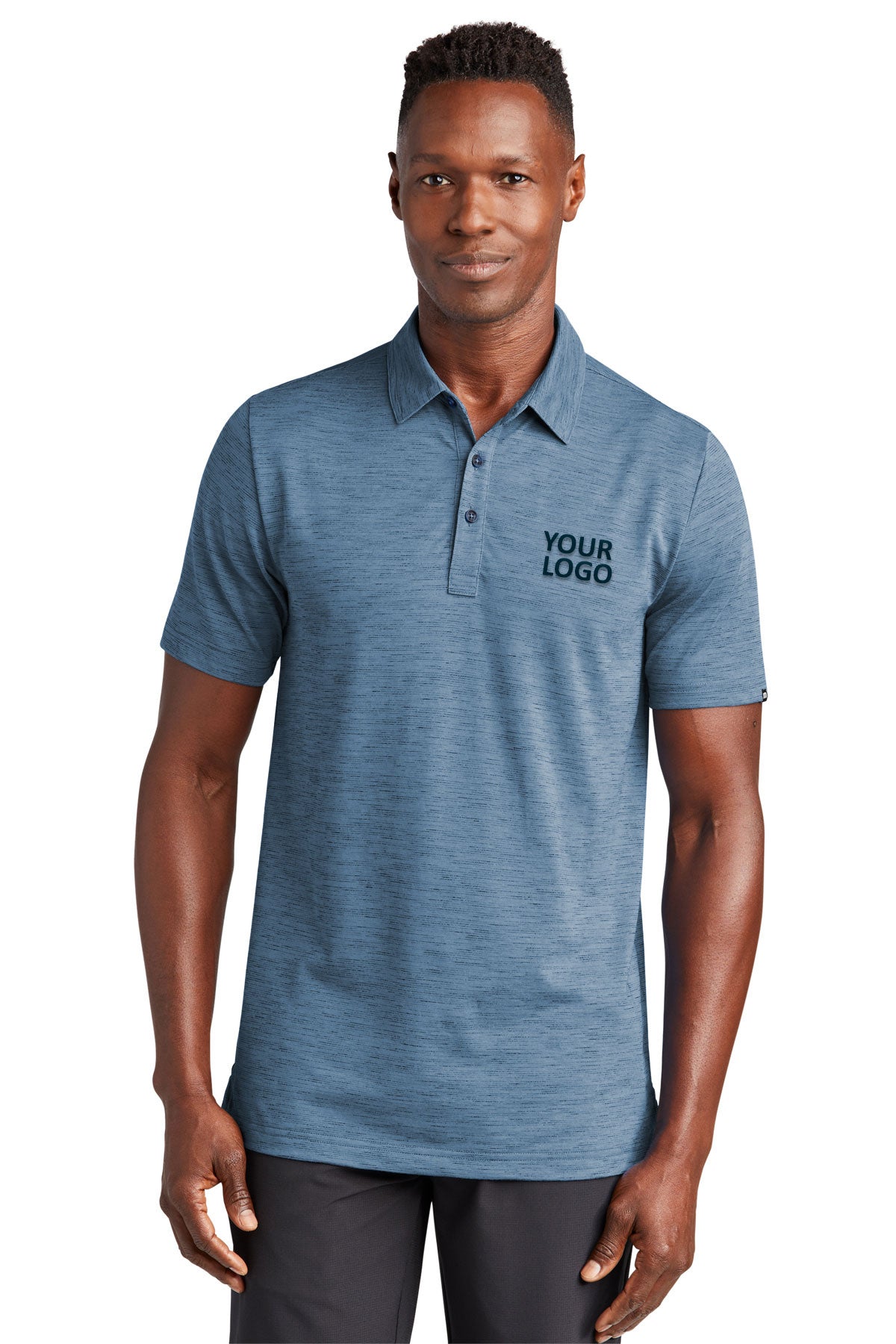 TravisMathew Auckland Slub Polo Riviera Blue