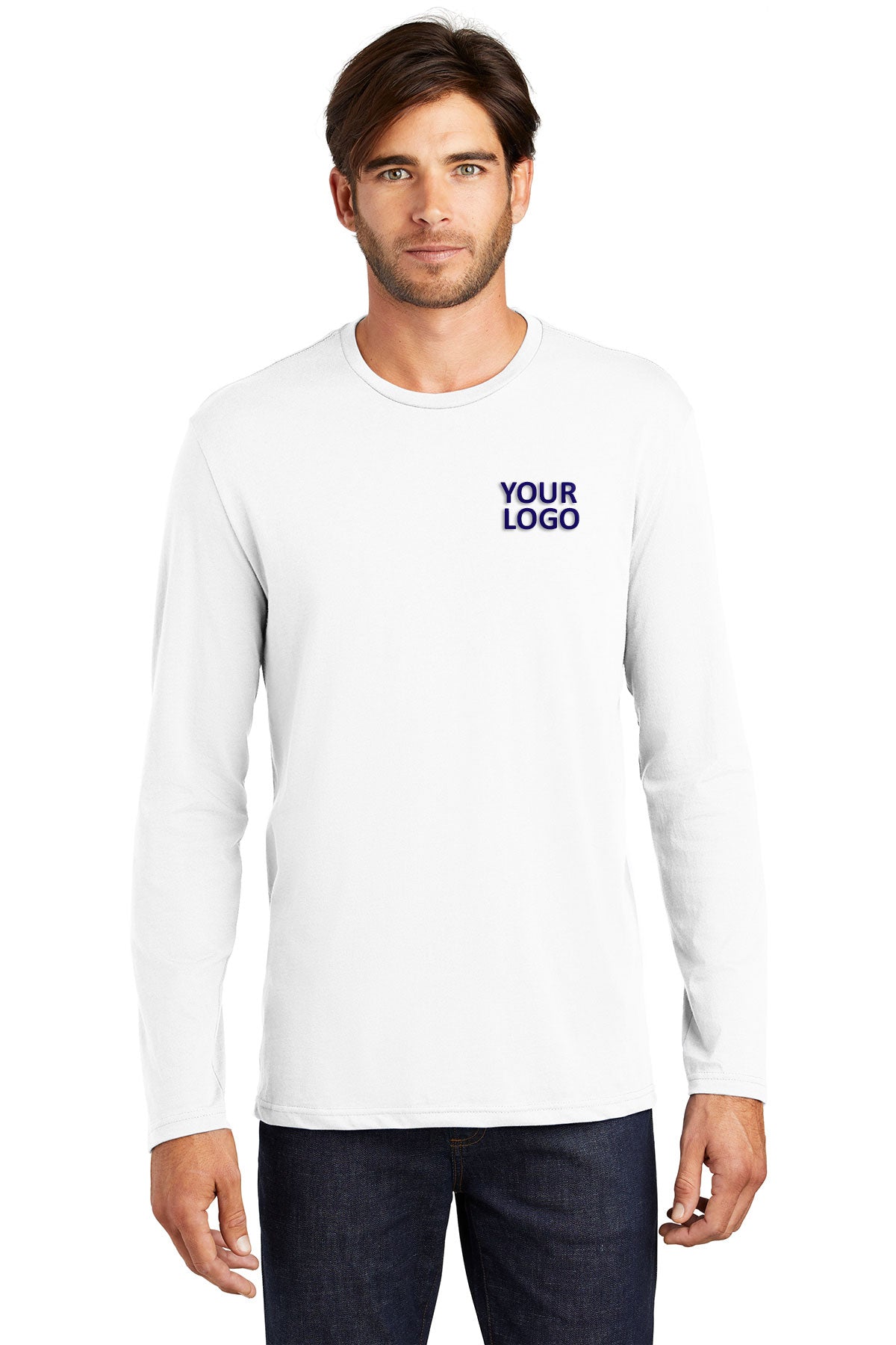 District Made Mens Perfect Weight Long Sleeve Tee