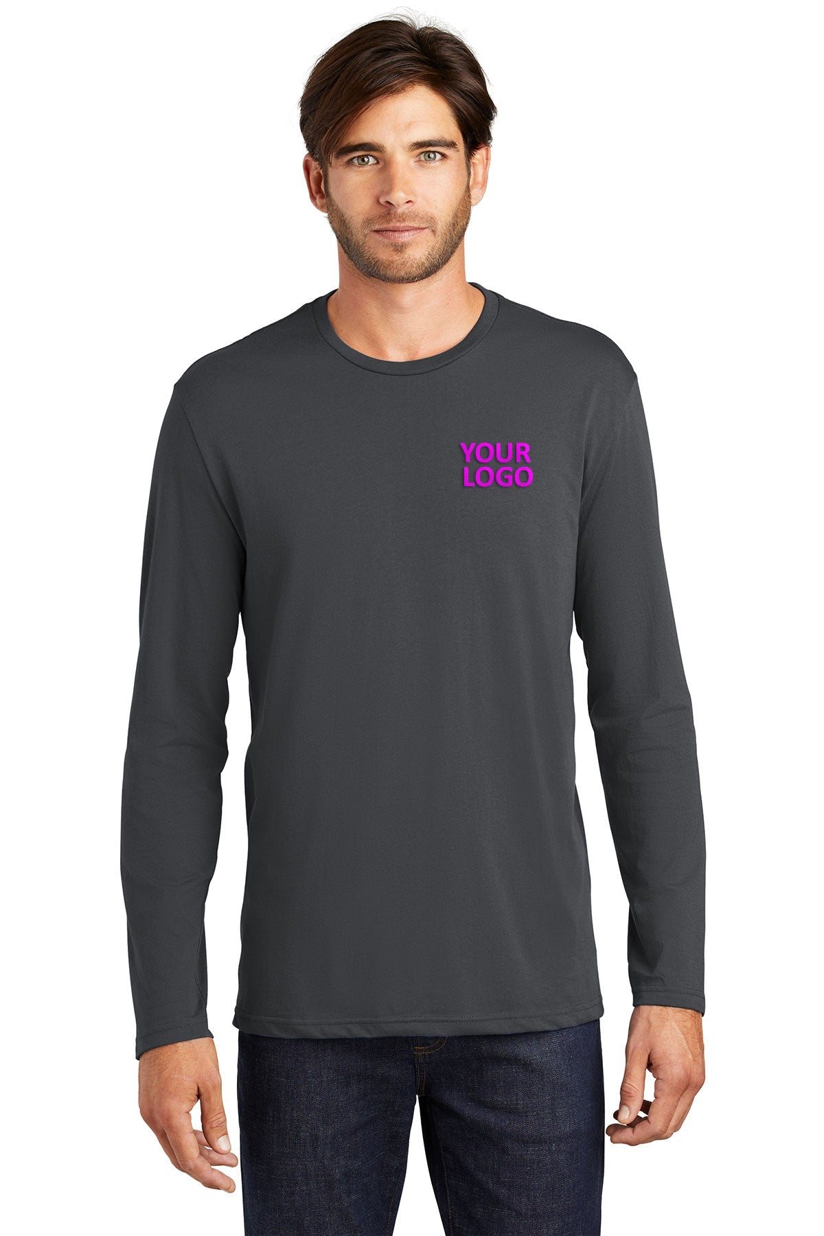 District Made Mens Perfect Weight Long Sleeve Tee