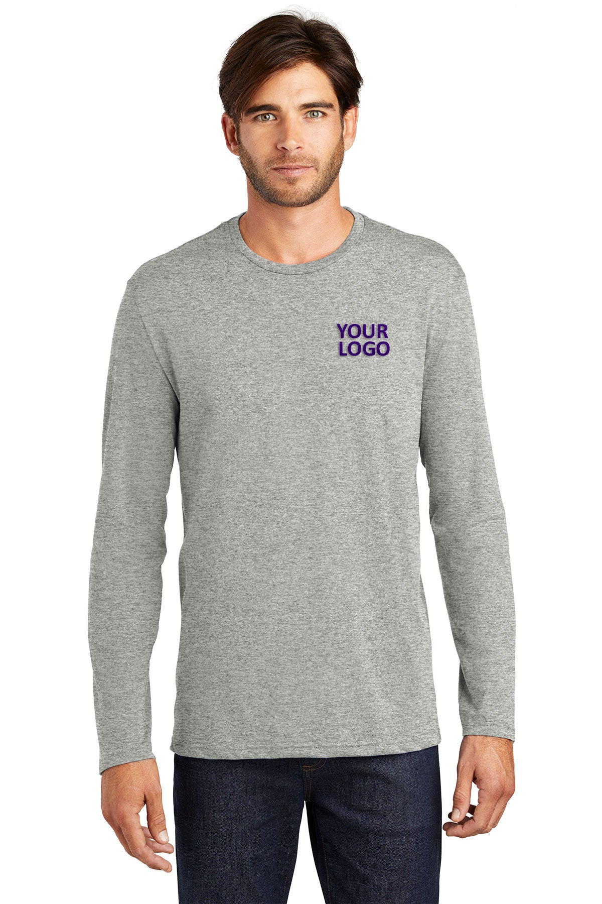 District Made Mens Perfect Weight Long Sleeve Tee