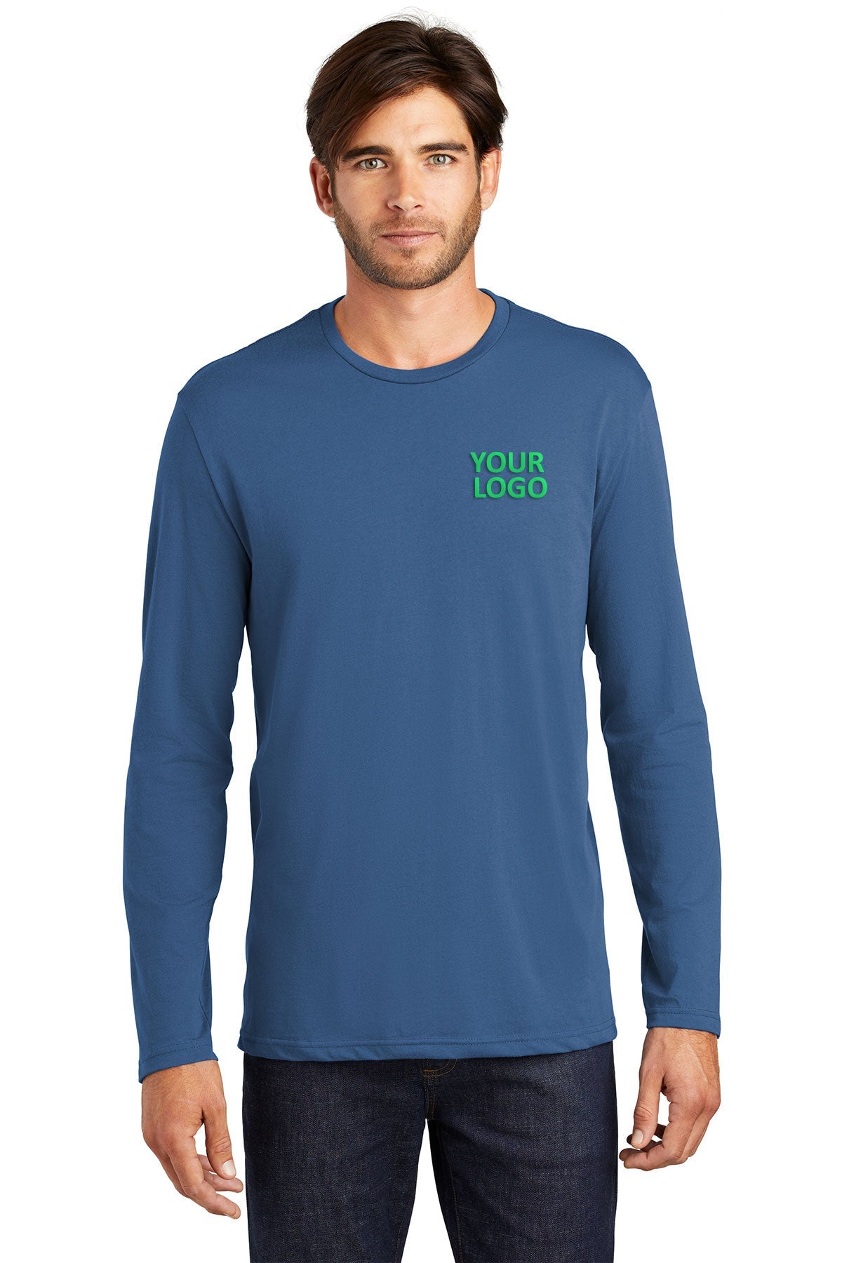 District Made Mens Perfect Weight Long Sleeve Tee