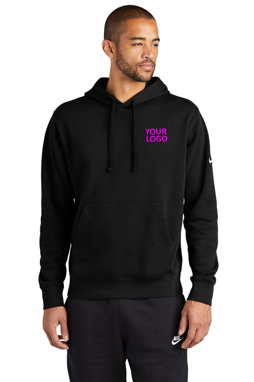 Nike Ladies Club Fleece Pullover Hoodie, Black [Zura Bio]