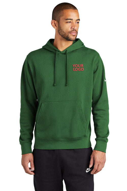 Nike Club Fleece Custom Zip Hoodies, University Red