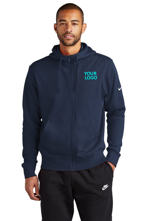 Nike Ladies Club Fleece Pullover Hoodie, Midnight Navy [Zura Bio]