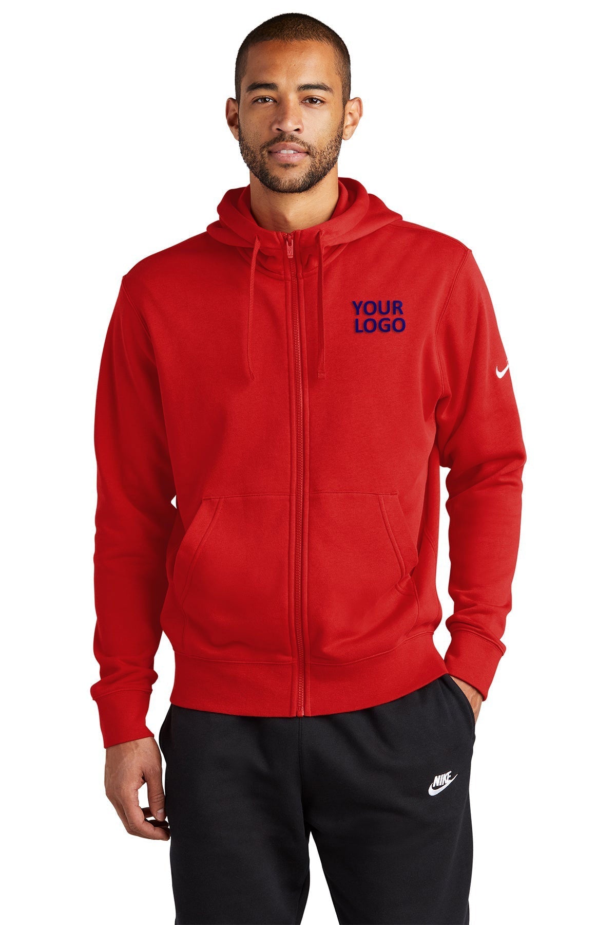 Nike University Red NKDR1513 custom dri fit sweatshirts