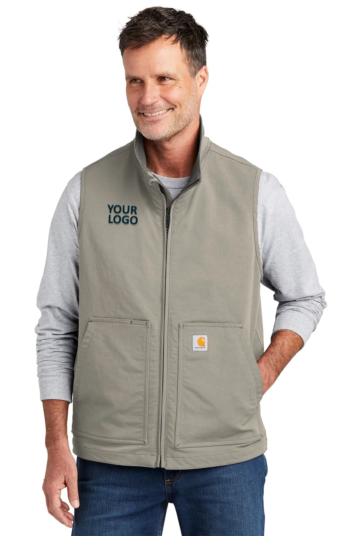 Carhartt Greige CT105535 embroidered team jackets