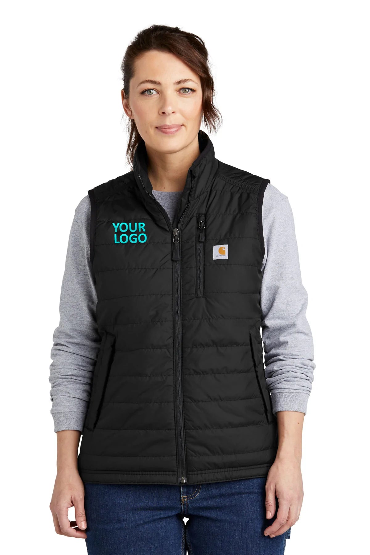 Carhartt Womens Gilliam Customized Vests, Black [Schier]