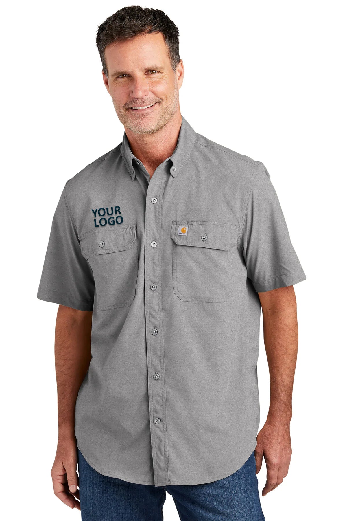 Carhartt Steel CT105292 custom logo shirts