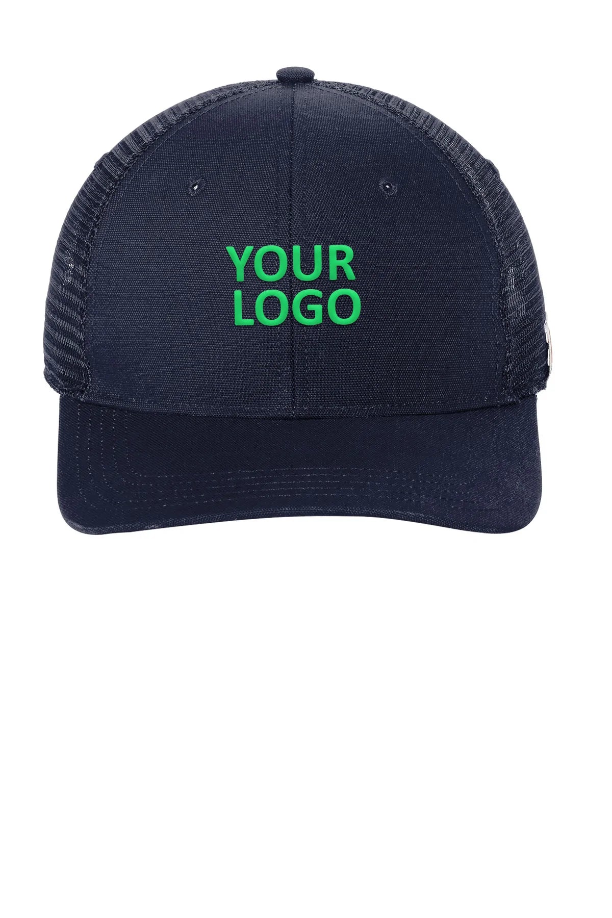 Carhartt Canvas Mesh Back Custom Caps, Navy