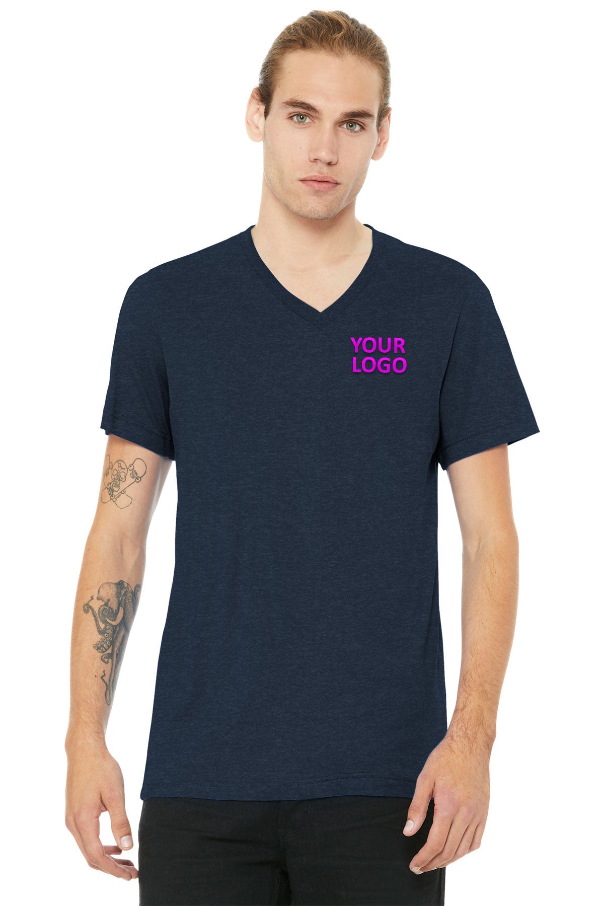 Bella + Canvas Heather Navy BC3005CVC