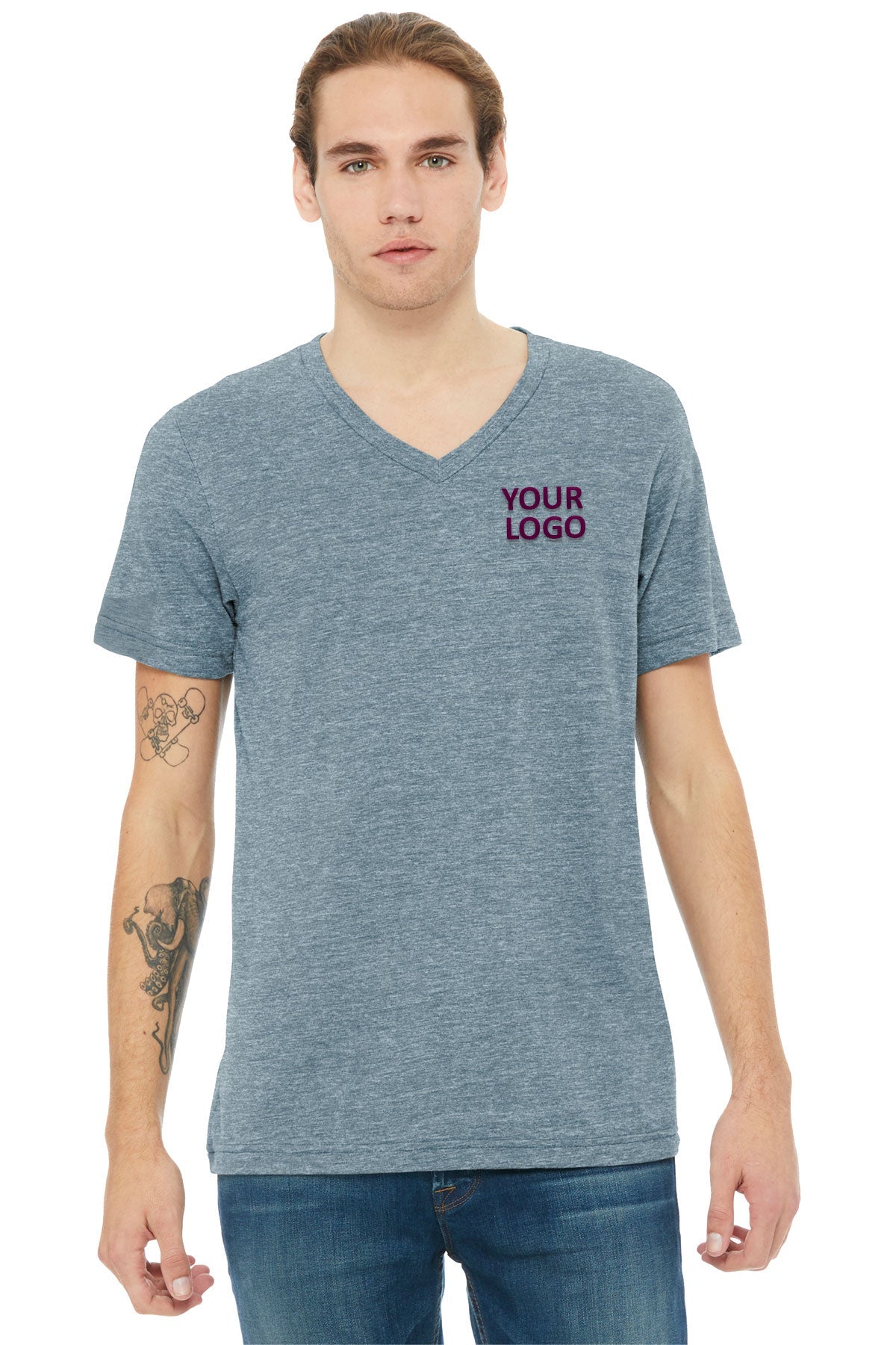 Bella + Canvas Heather Slate BC3005CVC