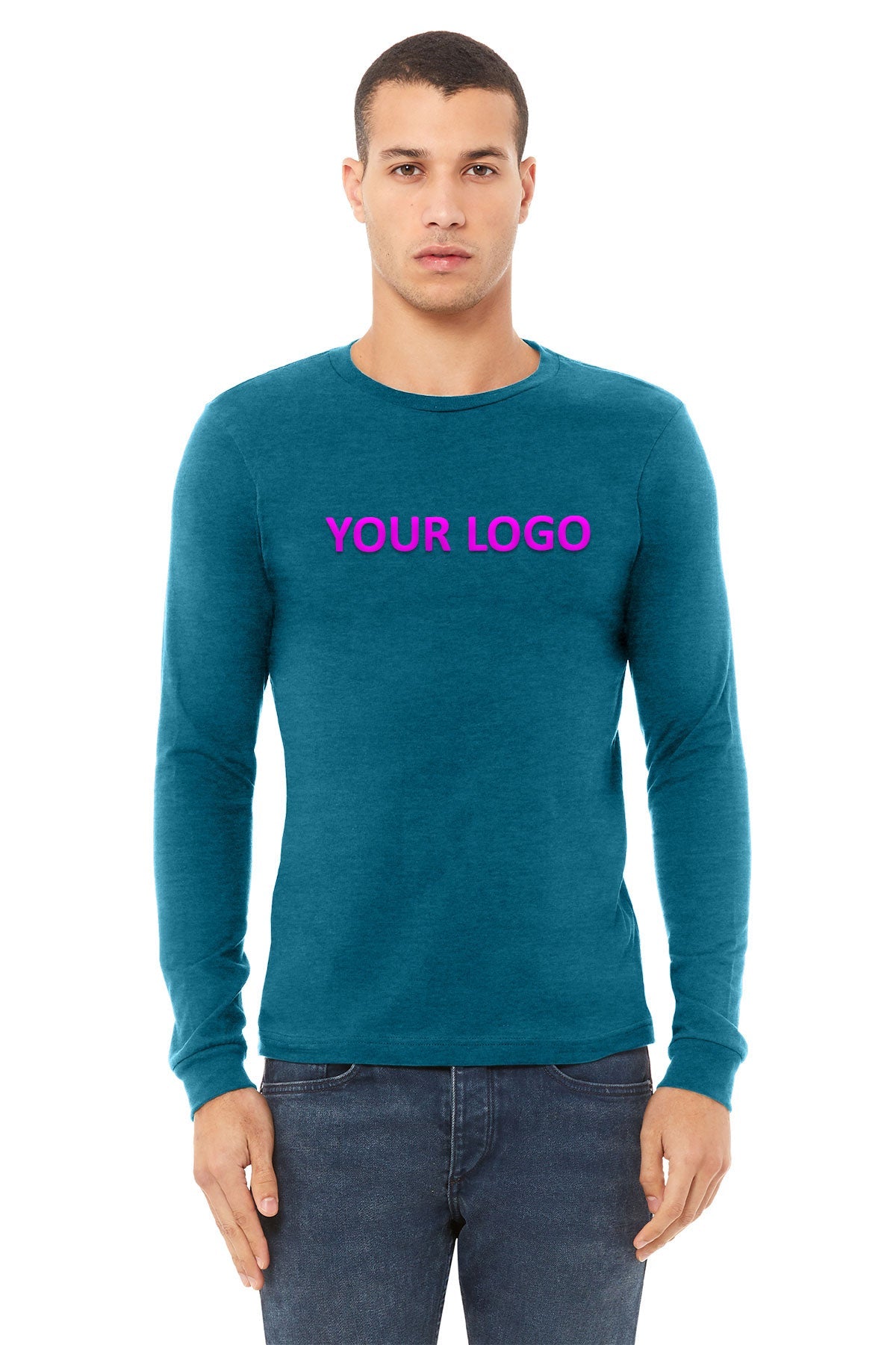 Bella + Canvas Heather Deep Teal BC3501CVC