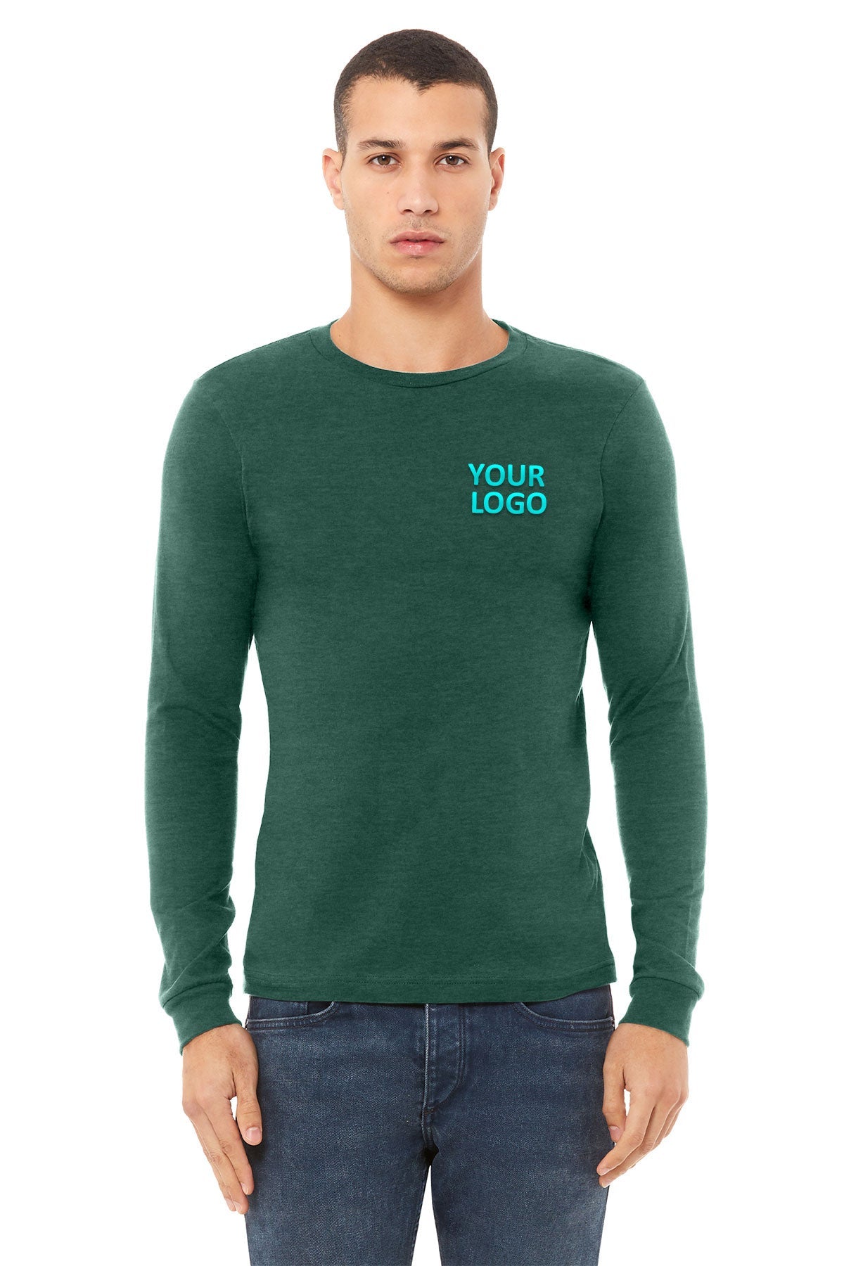 Bella + Canvas Heather Forest BC3501CVC