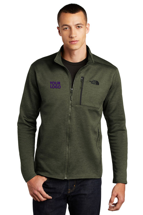 North Face Ladies Skyline Full-Zip Fleece Jacket Four Leaf Clover Heather
