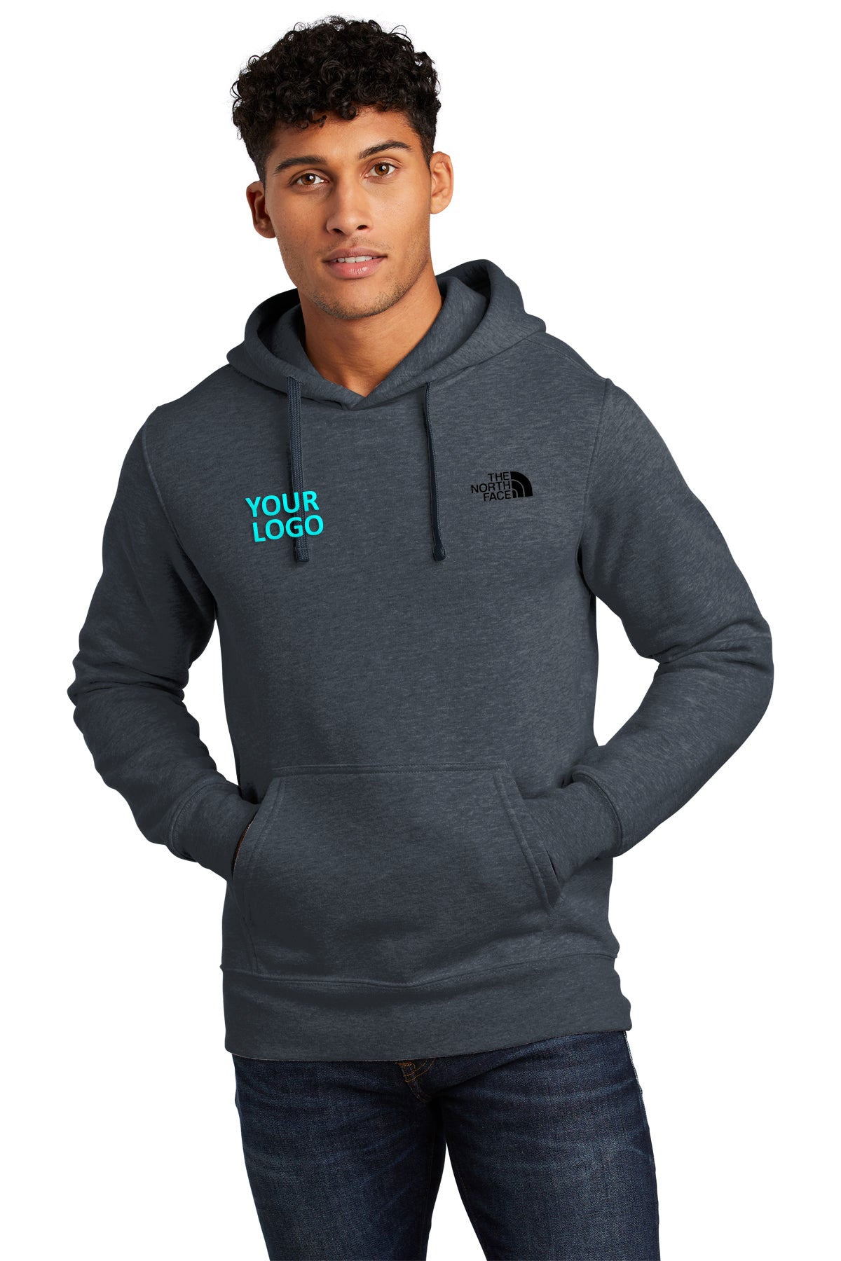 The North Face Urban Navy Heather NF0A7V9B custom embroidered sweatshirts