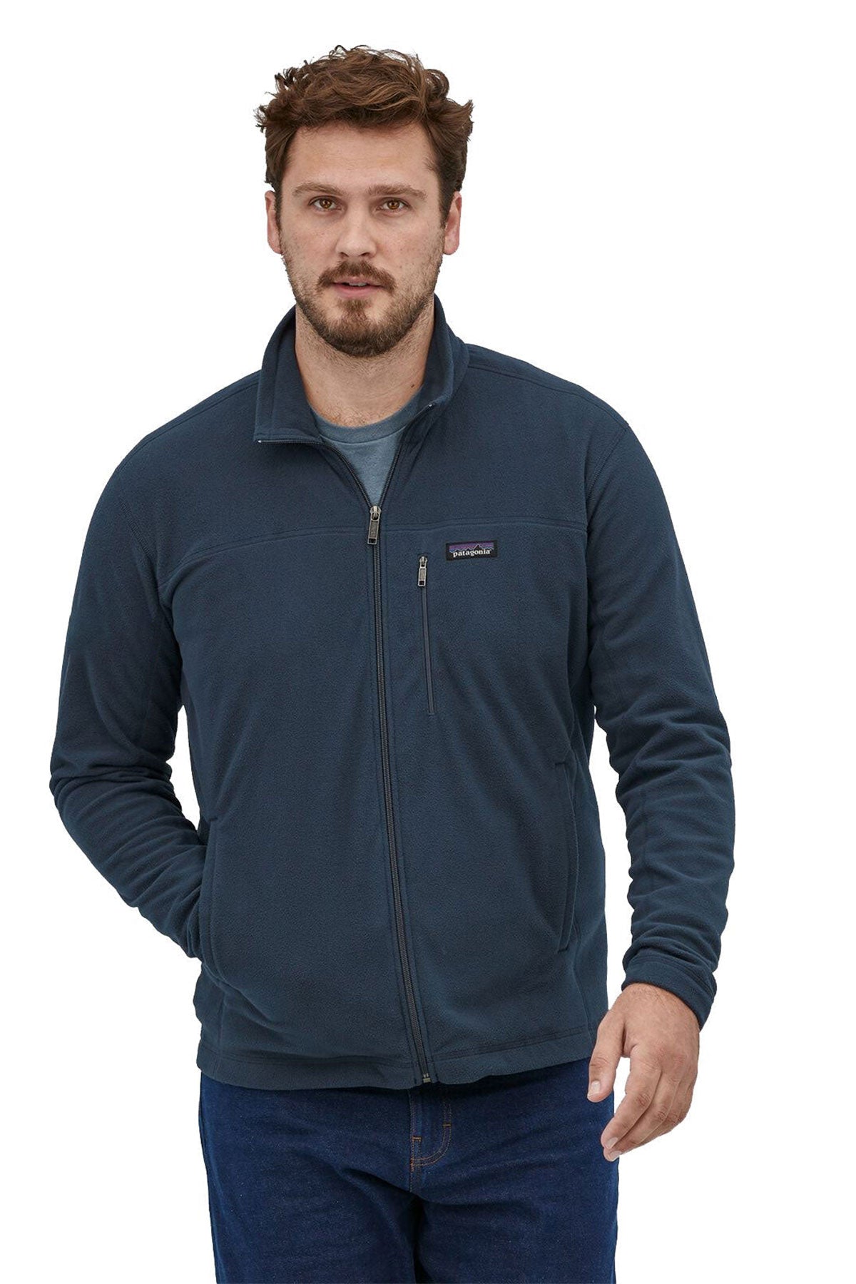 Branded Patagonia Men's Micro D Fleece Jacket 26171 New Navy