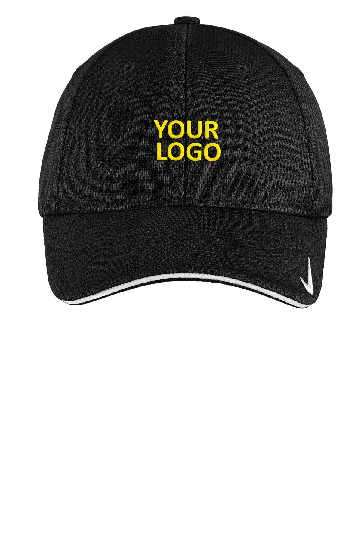 nike dri-fit mesh swoosh flex sandwich cap NKFD9718 black