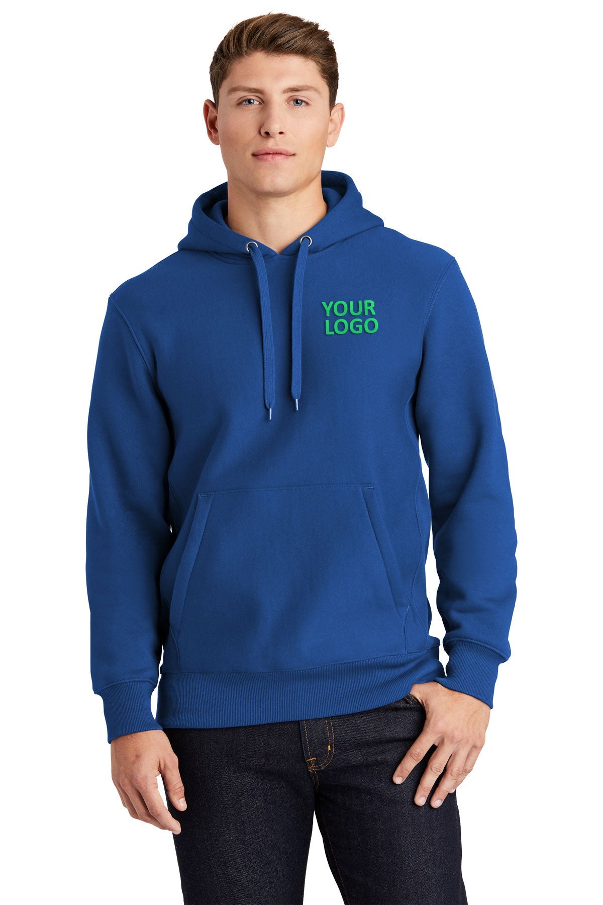Sport-Tek Royal F281 business sweatshirts with logo