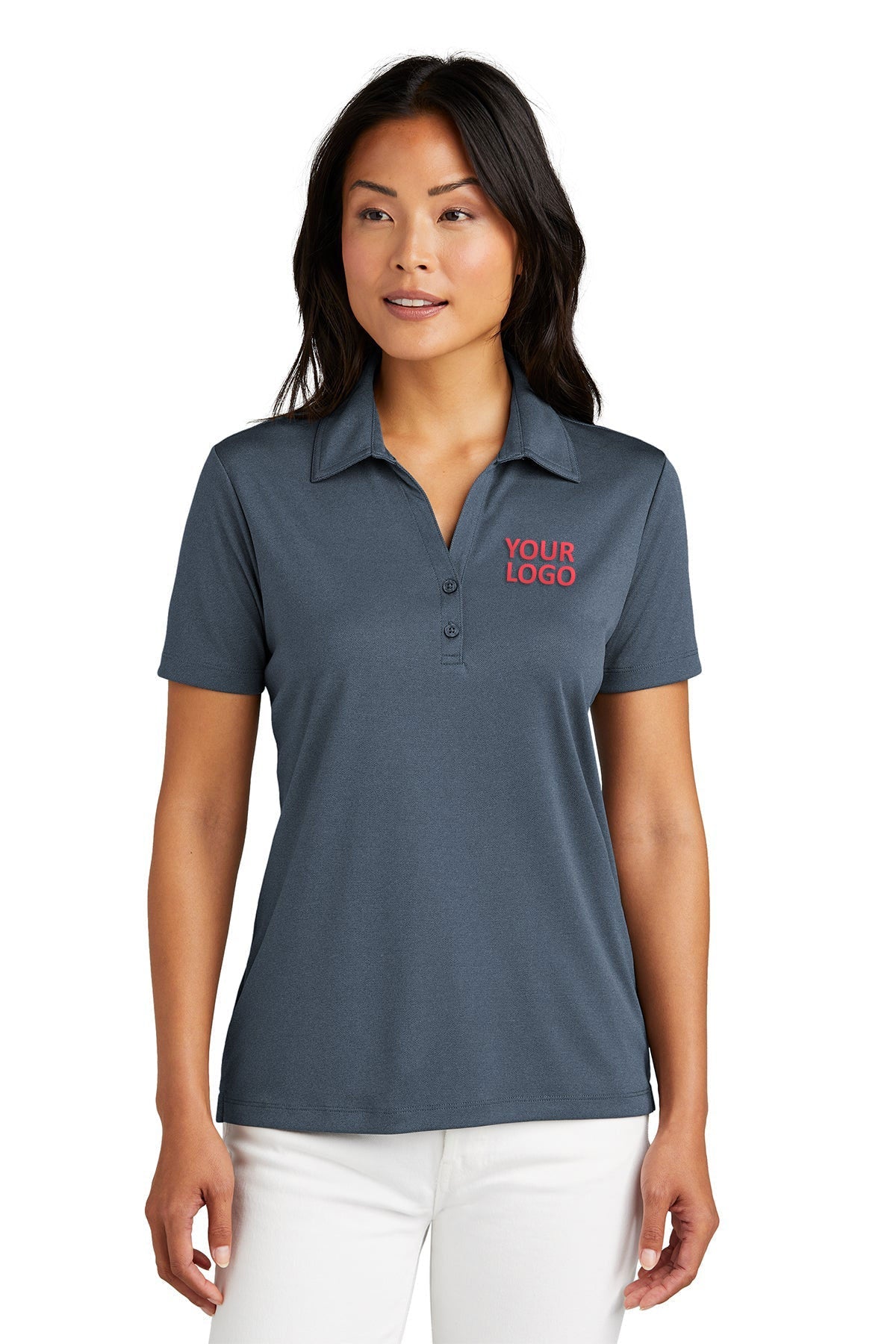 TravisMathew Ladies Coto Performance Polo, Vintage Indigo [NARENCO]