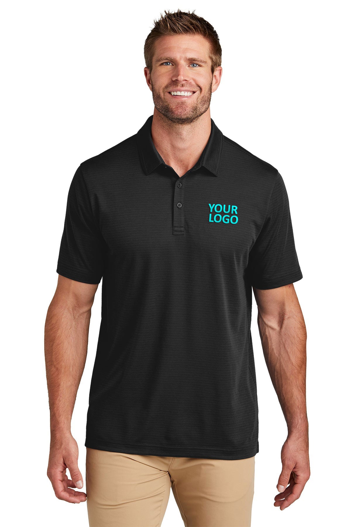 Custom TravisMathew Bayfront Solid Polo TM1MY399 Black