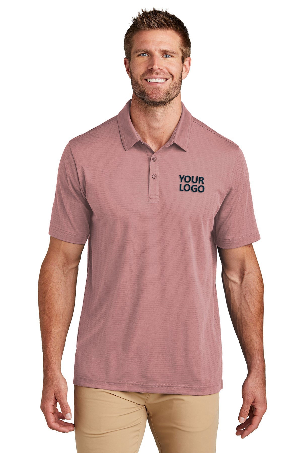 Custom TravisMathew Bayfront Solid Polo TM1MY399 Roan Rouge [NARENCO]
