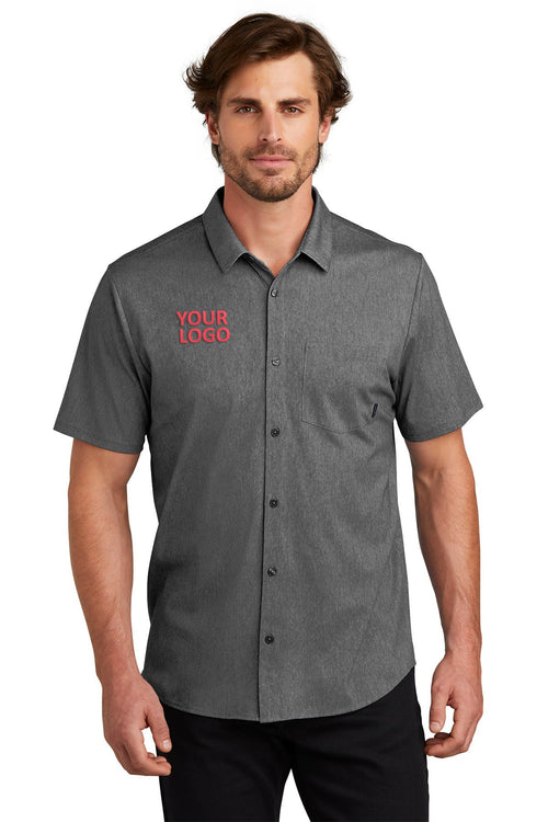 OGIO Extend Customzied Button Downs, Blacktop Heather
