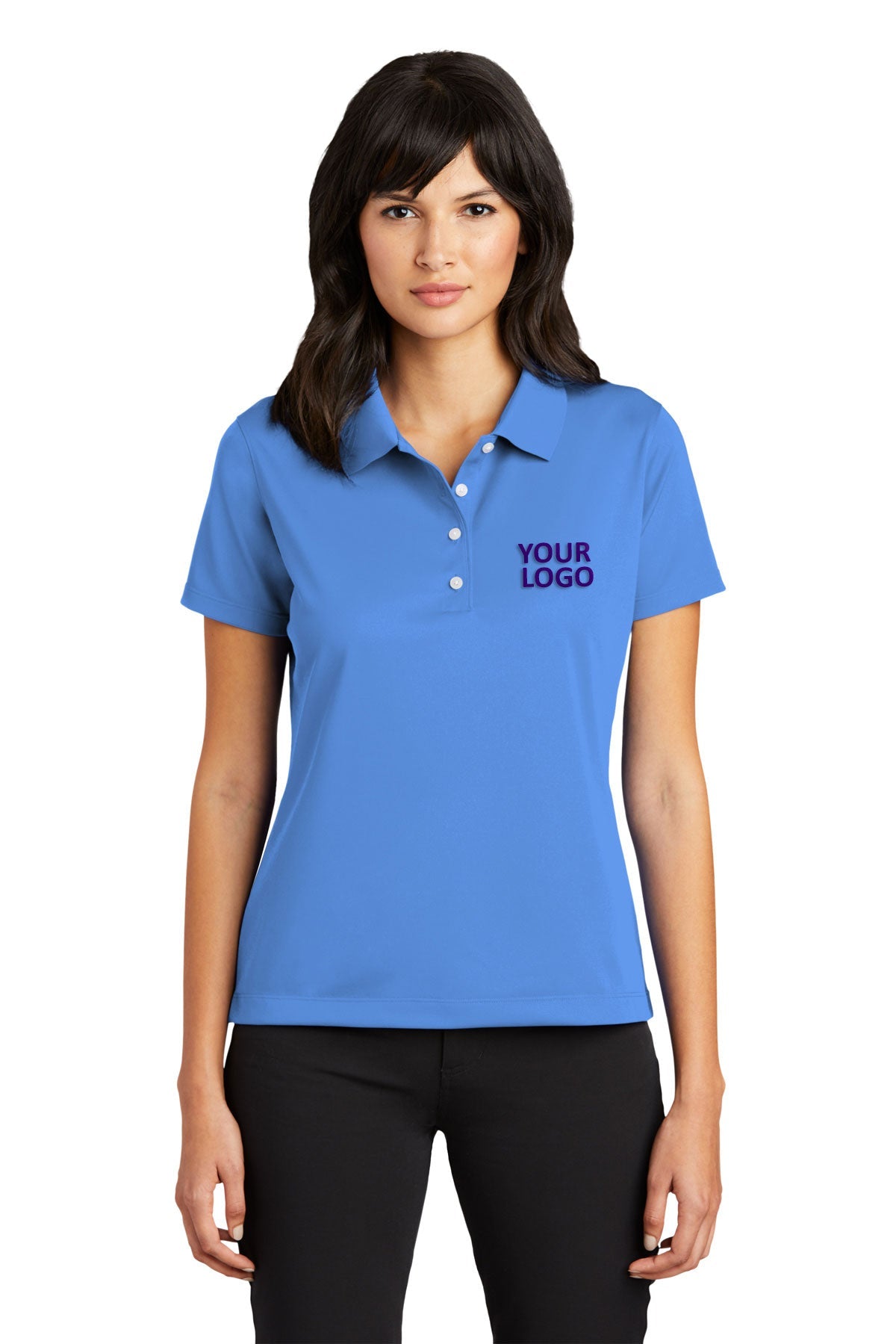 Nike Ladies Tech Basic Dri-FIT Custom Polos, University Blue