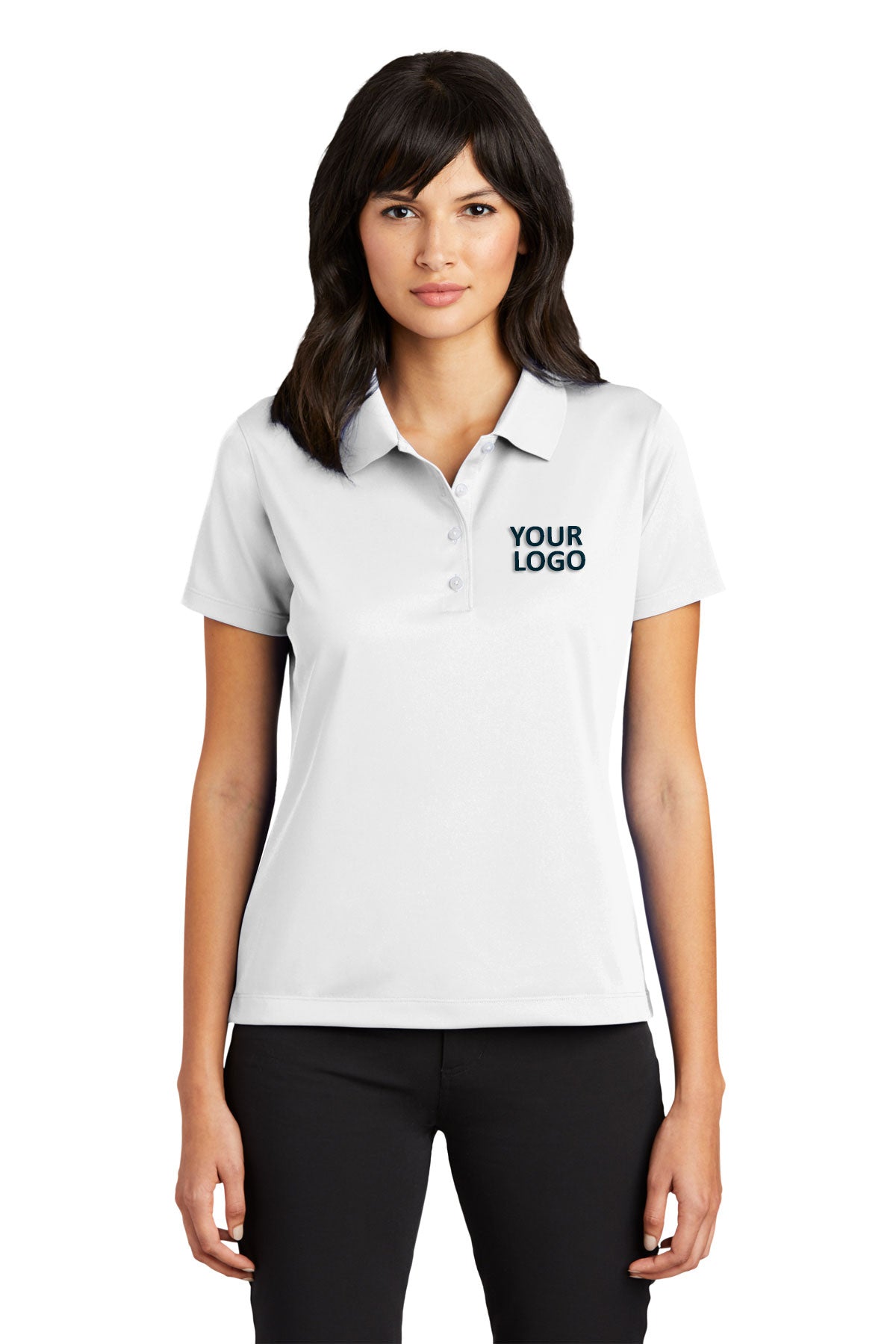 Nike Ladies Tech Basic Dri-FIT Custom Polos, White