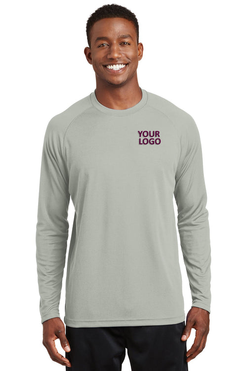 Sport-Tek Dry Zone Short Sleeve Customized Raglan T-Shirts, Silver