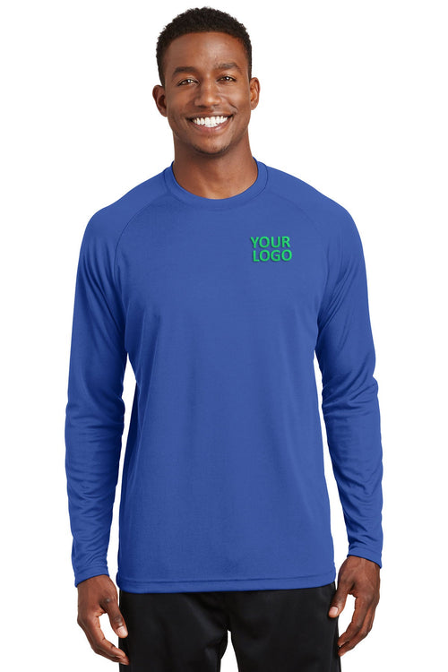 Sport-Tek Dry Zone Short Sleeve Branded Raglan T-Shirts, True Royal
