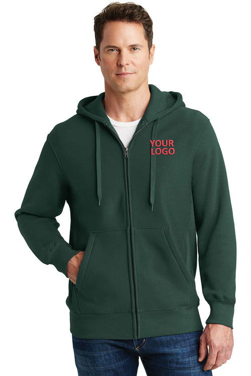 Sport-Tek Super Heavyweight Pullover Customized Hooded Sweatshirts, Dark Green
