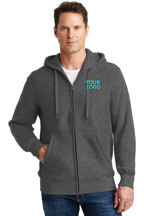 Sport-Tek Super Heavyweight Pullover Customized Hooded Sweatshirts, Graphite Heather