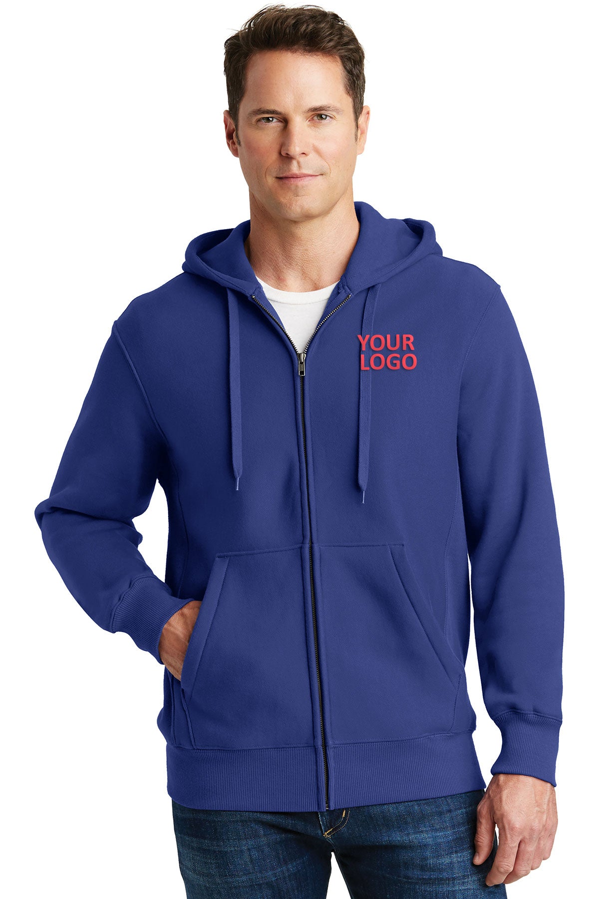 Sport-Tek Royal F282 custom printed sweatshirts