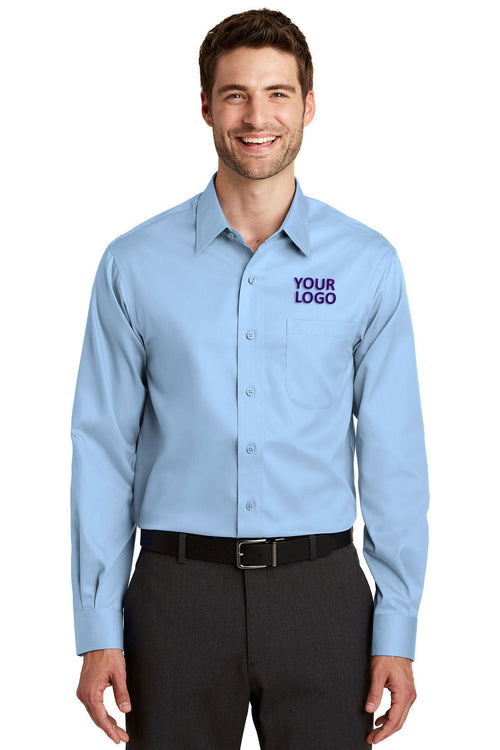 Port Authority Ladies Non-Iron Custom Twill Shirts, Sky Blue